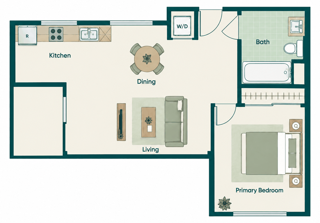 Published Channel drawing, labeled apartments 318, 418, 618 and PH18